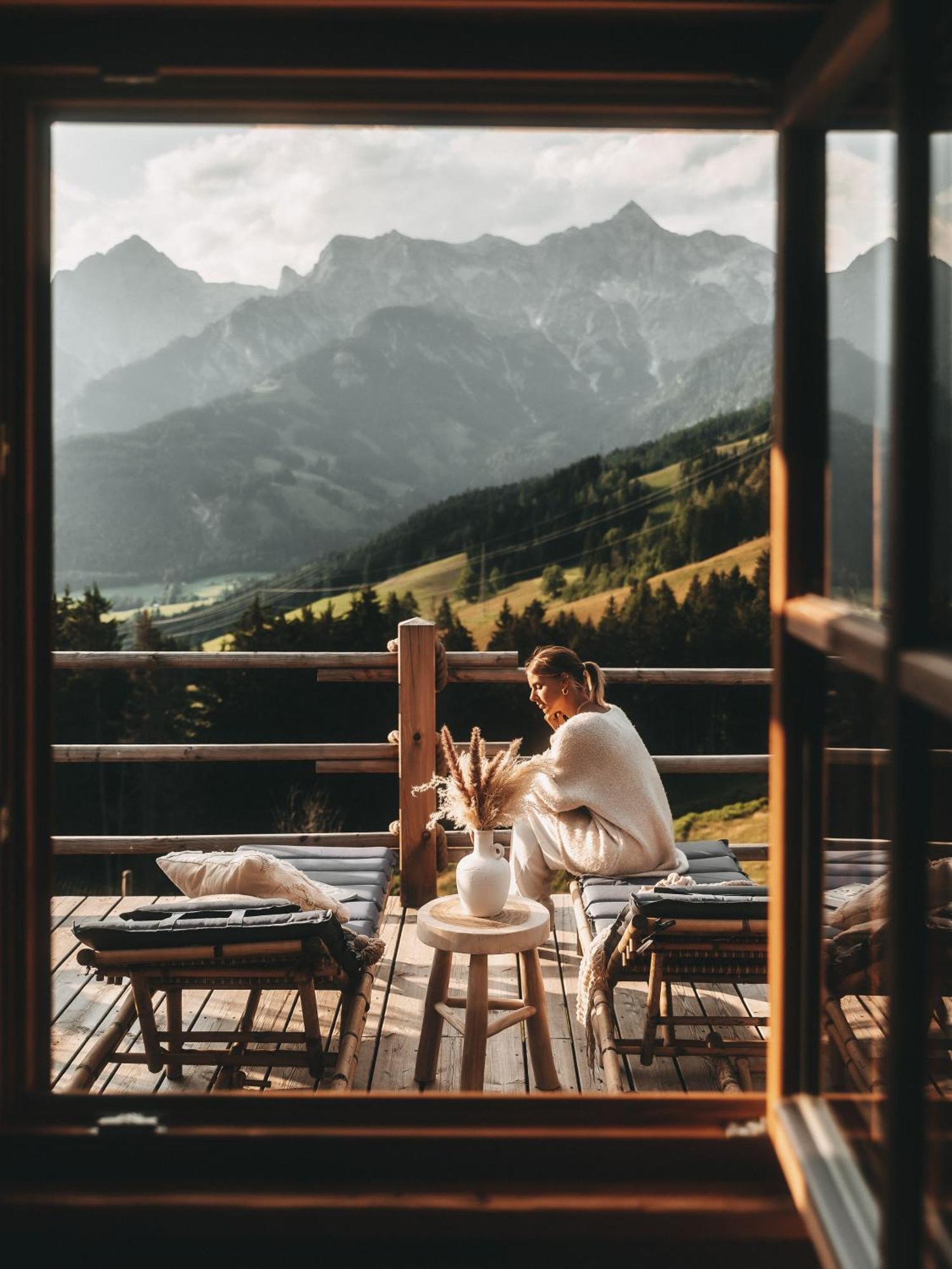 Jufenalm Boho Hotel & Restaurant Maria Alm am Steinernen Meer Bagian luar foto