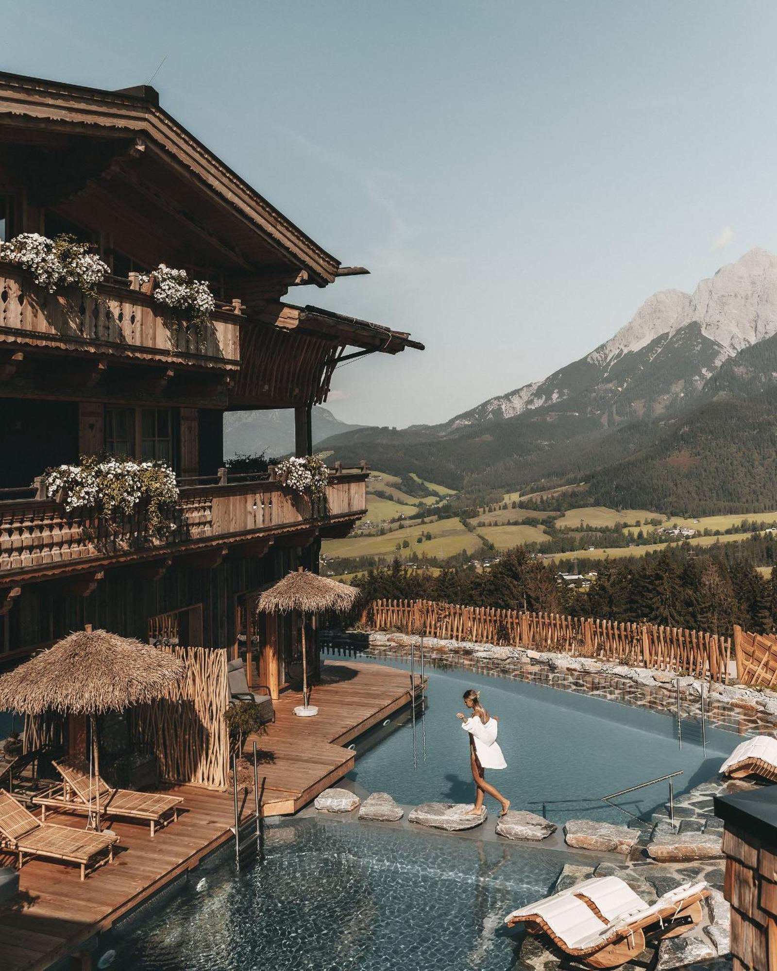 Jufenalm Boho Hotel & Restaurant Maria Alm am Steinernen Meer Bagian luar foto